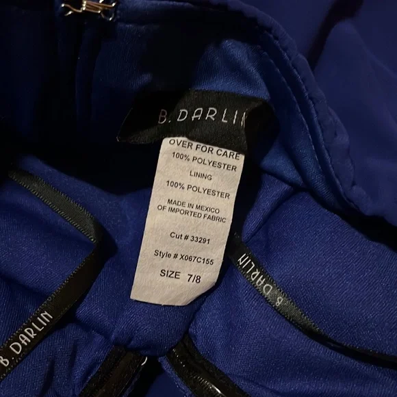 B.Darlin Strapless Dress Size 7/8 - Picture 5 of 12